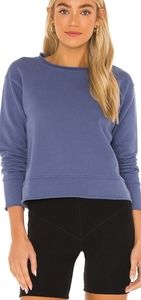 F&E Boyfriend Crew Neck Sweatshirt. Size Medium, fit like xsm, Steel Blue.
